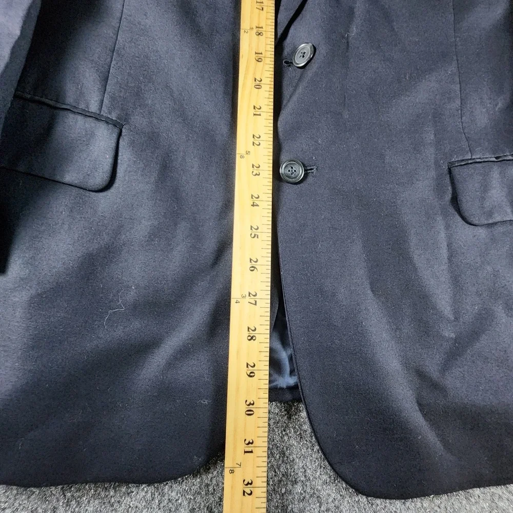 Jos A Bank Gordon Navy Blue Wool‎ Blazer Sport Coat Jacket Mens 44S